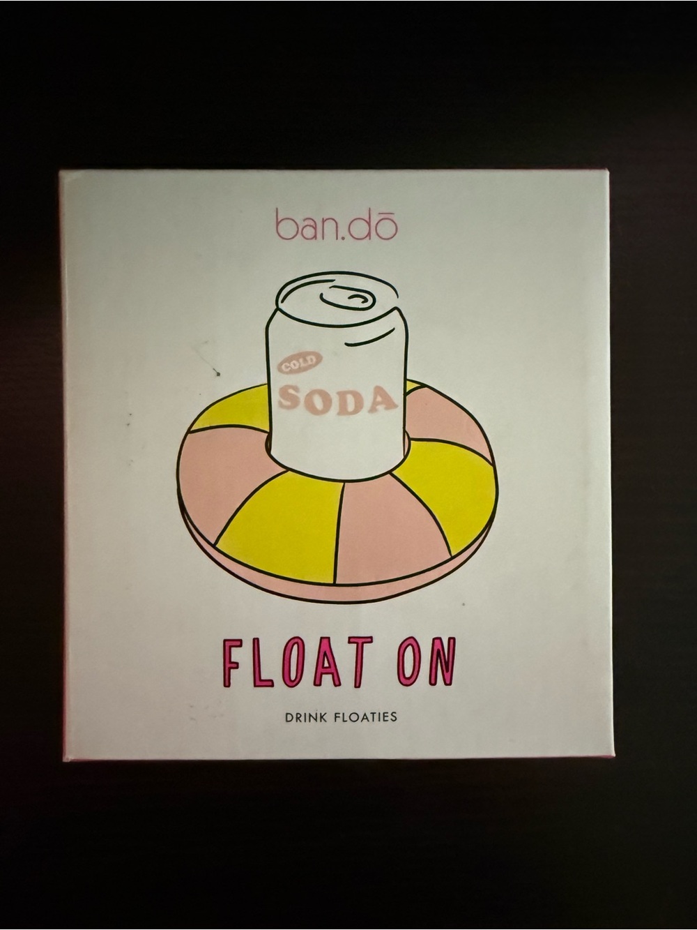 ban.do  Drink Floaties - Pink & Yellow Accents